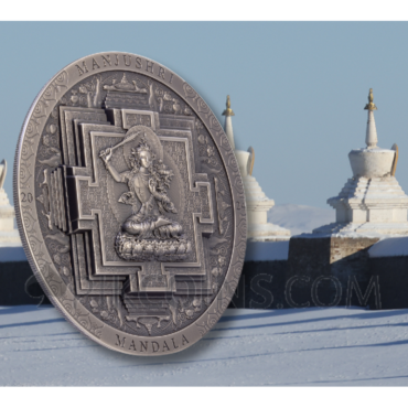 Manjushri Mandala – Archeology & Symbolism 2000 Togrog 3oz Mongolia 2024