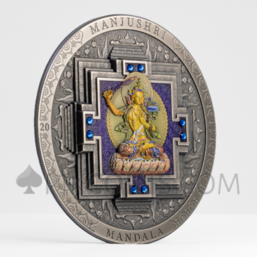 Manjushri Mandala Color & Crystals – Archeology & Symbolism 2000 Togrog 3oz Mongolia 2024