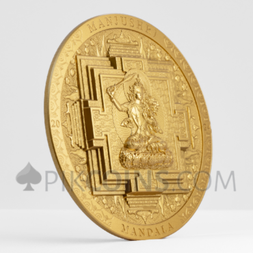 Manjushri Mandala Gilded – Archeology & Symbolism 2000 Togrog 3oz Mongolia 2024