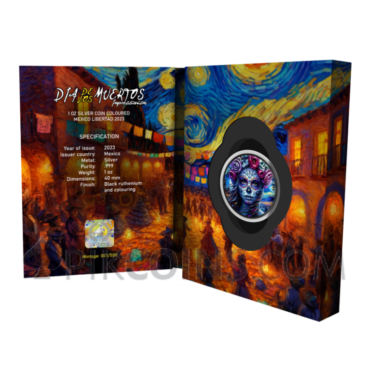 Día de Los Muertos Impressionism 1 Onza 1oz Mexico 2023