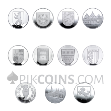 UEFA Euro 2024™ 11 Coins Set 11 x 1/4oz