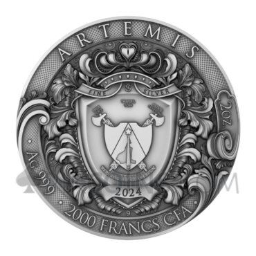 Artemis 2000 Francs CFA 2oz Cameroon 2024