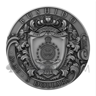 Bushido - The Warrior's Path 5$ 2oz Niue 2024