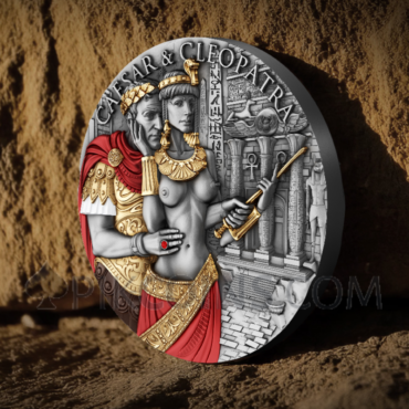 Caesar & Cleopatra - The Power of Love 2000 Francs CFA 2oz Cameroon 2024