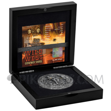 Cowboy Duel - Wild West 2000 Francs CFA 2oz Cameroon 2024