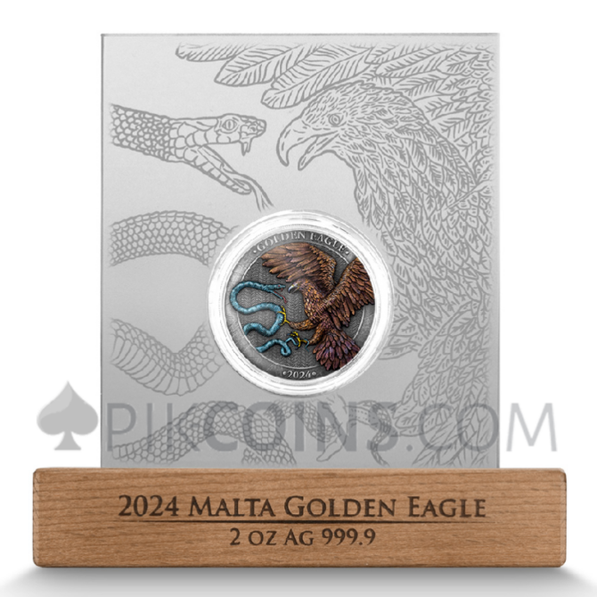 Golden Eagle - Limited Edition 10€ 2oz Malta 2024 - Image 7