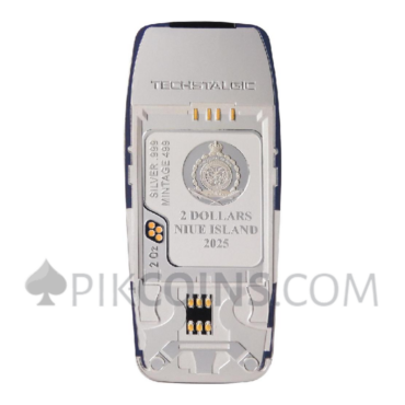 Unbreakable Phone Colored & Gilded - TechStalgic 2$ 2oz Niue 2025