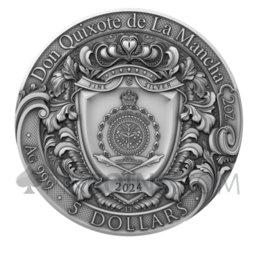 Don Quixote de La Mancha 5$ 2oz Niue 2024