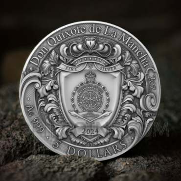 Don Quixote de La Mancha 5$ 2oz Niue 2024