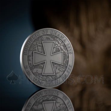 Ukraine - Battle Hardened 2.0 10 Cedis 2oz Republic of Ghana 2025