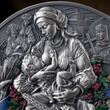 Ukraine - Battle Hardened 2.0 10 Cedis 2oz Republic of Ghana 2025