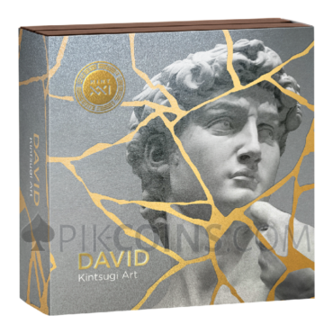 David - Kintsugi Art 2oz 2000 Francs CFA Cameroon 2025