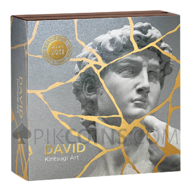 David - Kintsugi Art 2oz 2000 Francs CFA Cameroon 2025 - Image 3