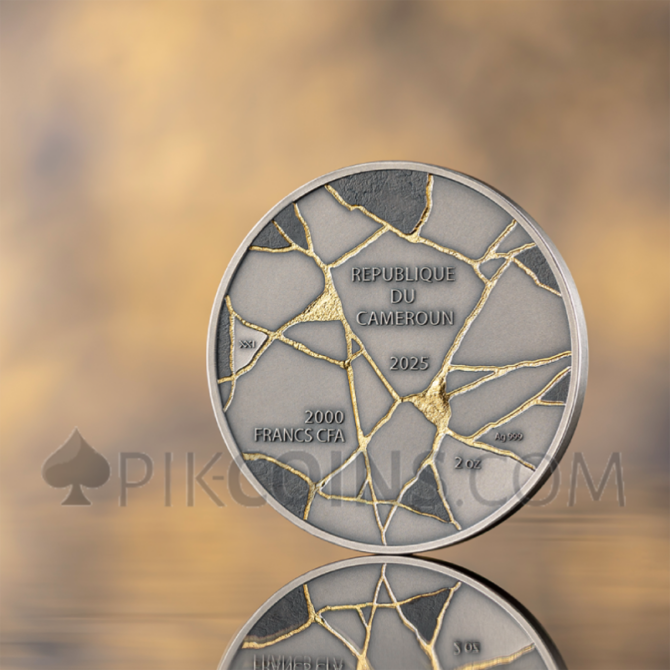 David - Kintsugi Art 2oz 2000 Francs CFA Cameroon 2025 - Image 5