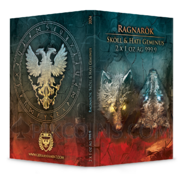Sköll and Hati Geminus- Ragnarök 2 x 1oz Germania 2024