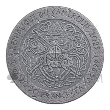 Harald Fairhair - The Way To Valhalla 2oz 2000 Francs CFA Cameroon 2025