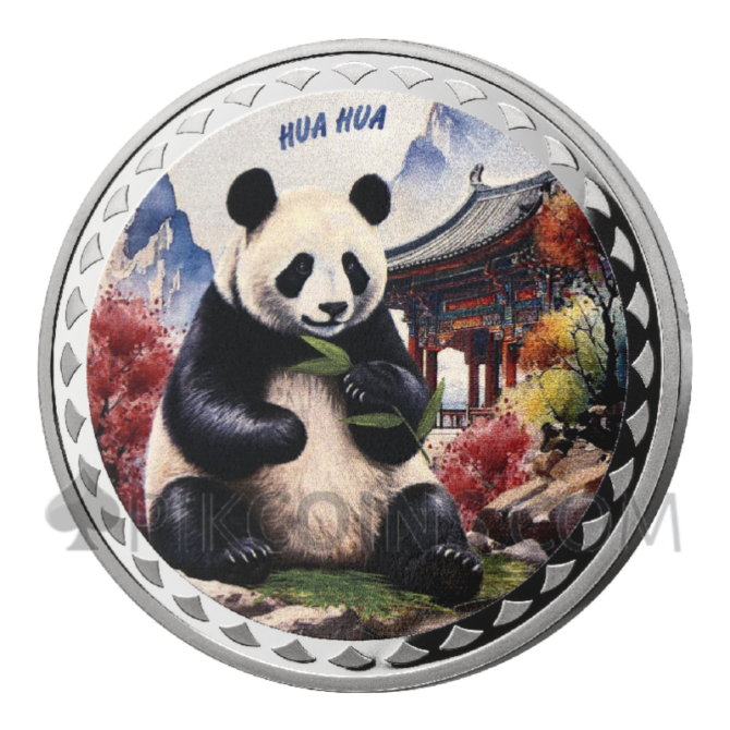 Panda Fan Coin Hua Hua 1oz 2$ Samoa 2025