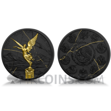 Libertad – Black and Gold Marble 1 Onza 1oz Mexico 2024