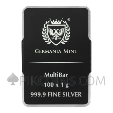 Silver MultiBar 100 x 1g - Germania Mint