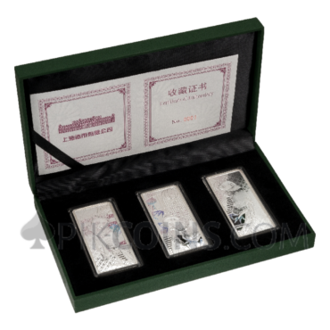 Panda - Shanghai Mint 3 Castbar Set 3x20g