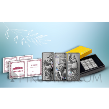 Panda - Shanghai Mint 3 Castbar Set 3x20g