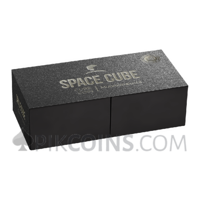 Space Cube | Muonionalusta - Cube Coin 2oz 5 cedis Ghana 2025 - Image 4