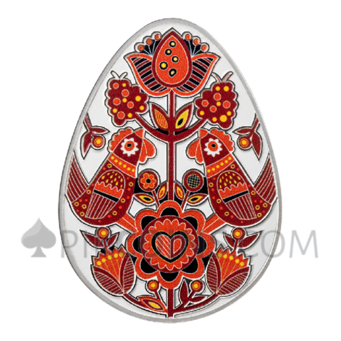 Svitanok - Ukrainian Pysanka 1oz 5 cedis Ghana 2024