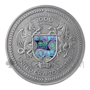 The Creator 2oz 1000 Satoshi United Crypto States 2025