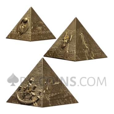 Pyramids Of Giza - 3 Coin Set 1 x 1oz 1 x 2oz 1 x 3oz 3x 200 Francs CFA Djibouti 2025