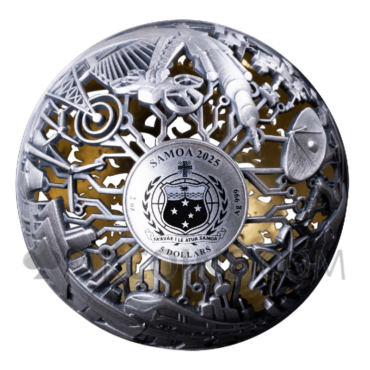 Filigree Nature & Technology 2oz 5$ Samoa 2025