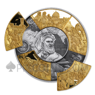 Marco Polo - Puzzle Coin 5oz 250 Francs CFA Djibouti 2025