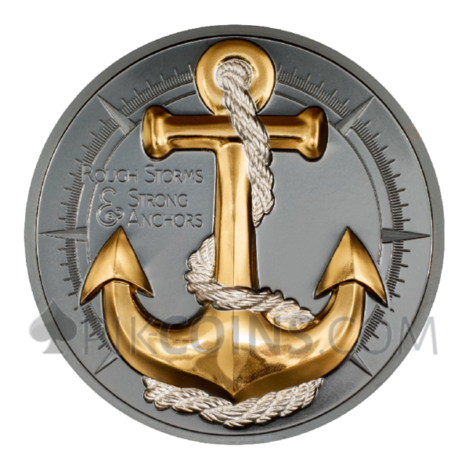 Anchor Rough Storms - The Journey 2oz 10$ Cook Islands 2025 - Image 2