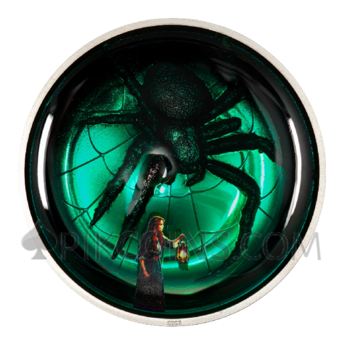 Arachnophobia - Phobias 2oz 10$ Cook Islands 2025 - Image 2