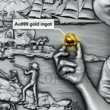 California Gold Rush 2oz 5$ Liberia 2025