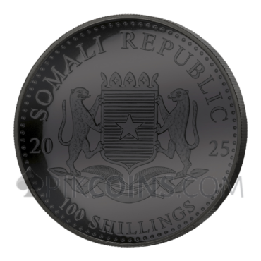 Golden Enigma - African Wildlife Elephant 1oz 100 Shillings Somalia 2025
