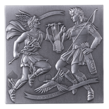 Greek Gods Silver Cube 1kg 500 Francs CFA Burundi 2025