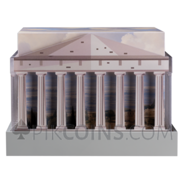 Greek Gods Silver Cube 1kg 500 Francs CFA Burundi 2025