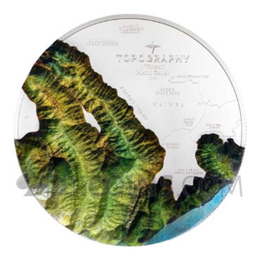 Hawaii Kilo Edition - Topography 1kg 100$ Cook Islands 2025