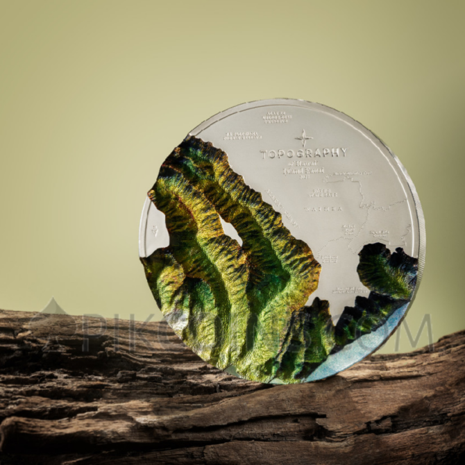 Hawaii Kilo Edition - Topography 1kg 100$ Cook Islands 2025 - Image 5