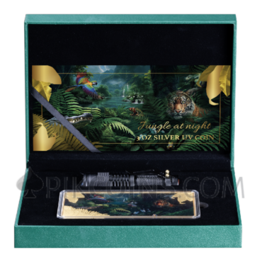 Jungle At Night 3oz 50 Francs CFA Burundi 2025