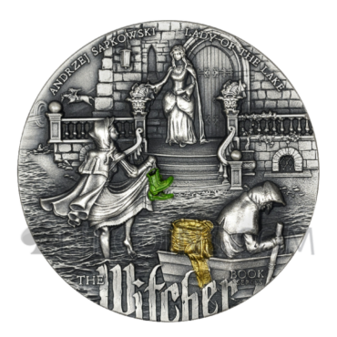 The Lady Of The Lake - The Witcher 2oz 5$ Niue 2024