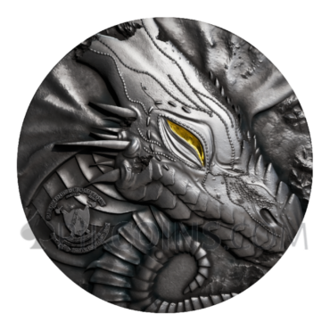 The Mother of Dragon: Tiamat - Legends of Babylon 2oz 2000 Francs CFA Cameroon 2025