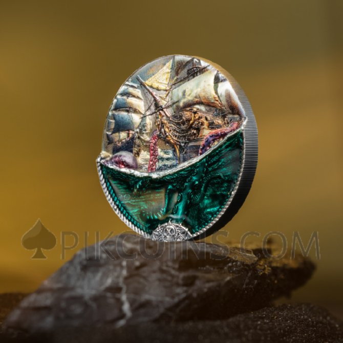 Sea Monster - Underwater Fantasy 3oz 20$ Cook Islands 2025