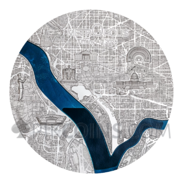 Washington - Tiffany Art Metropolis 1kg 100$ Palau 2025