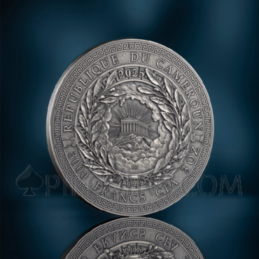 Zeus - Great Greek Mythology 3oz 3000 Francs CFA Cameroon 2025