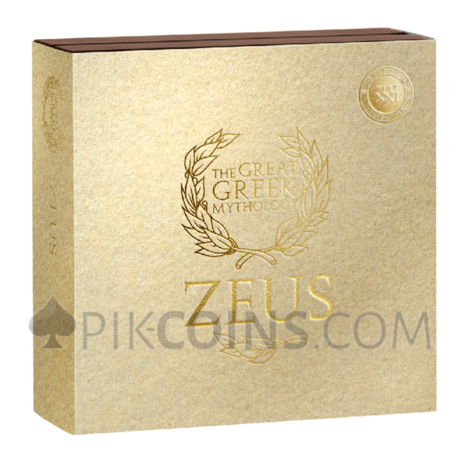 Zeus - Great Greek Mythology 3oz 3000 Francs CFA Cameroon 2025 - Image 3