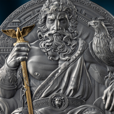 Zeus - Great Greek Mythology 3oz 3000 Francs CFA Cameroon 2025