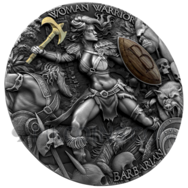 Barbarian - Woman Warrior 2oz 5$ Niue 2024