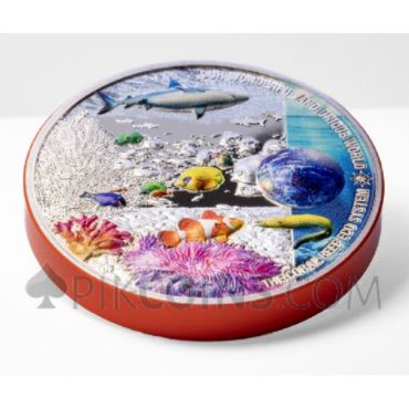 Coral Reef - Our Wonderful Earth Ecosystems 2oz 10$ Palau 2025