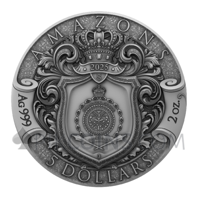Amazons - Daughters Of The Wild 2oz 5$ Niue 2025 - Image 5